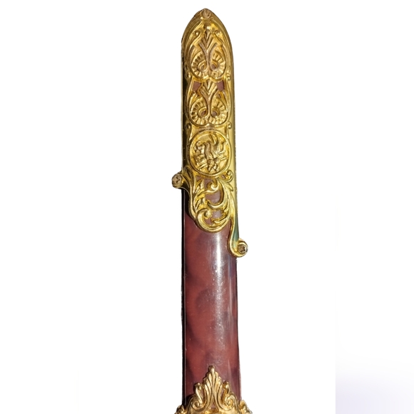 Decorative Sword and Sheath Copper & Stainless Steel w/ Chain for Wall Mounting - Picture 8 of 12